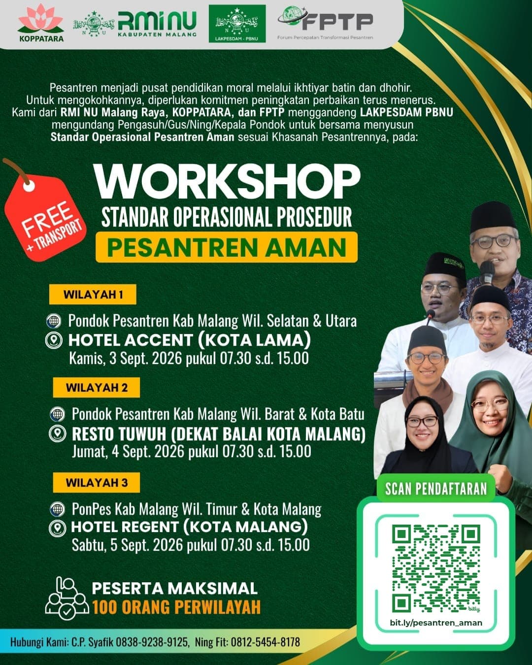 Perkokoh Pesantren sebagai Pendidikan Moral, RMI NU Malang Raya Gelar Workshop “Pesantren Aman”